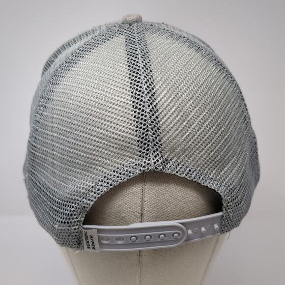 Hyper Threads Snapback Trucker Hat Gray OS Adjustable Embroidered Mesh Back - Picture 6 of 9